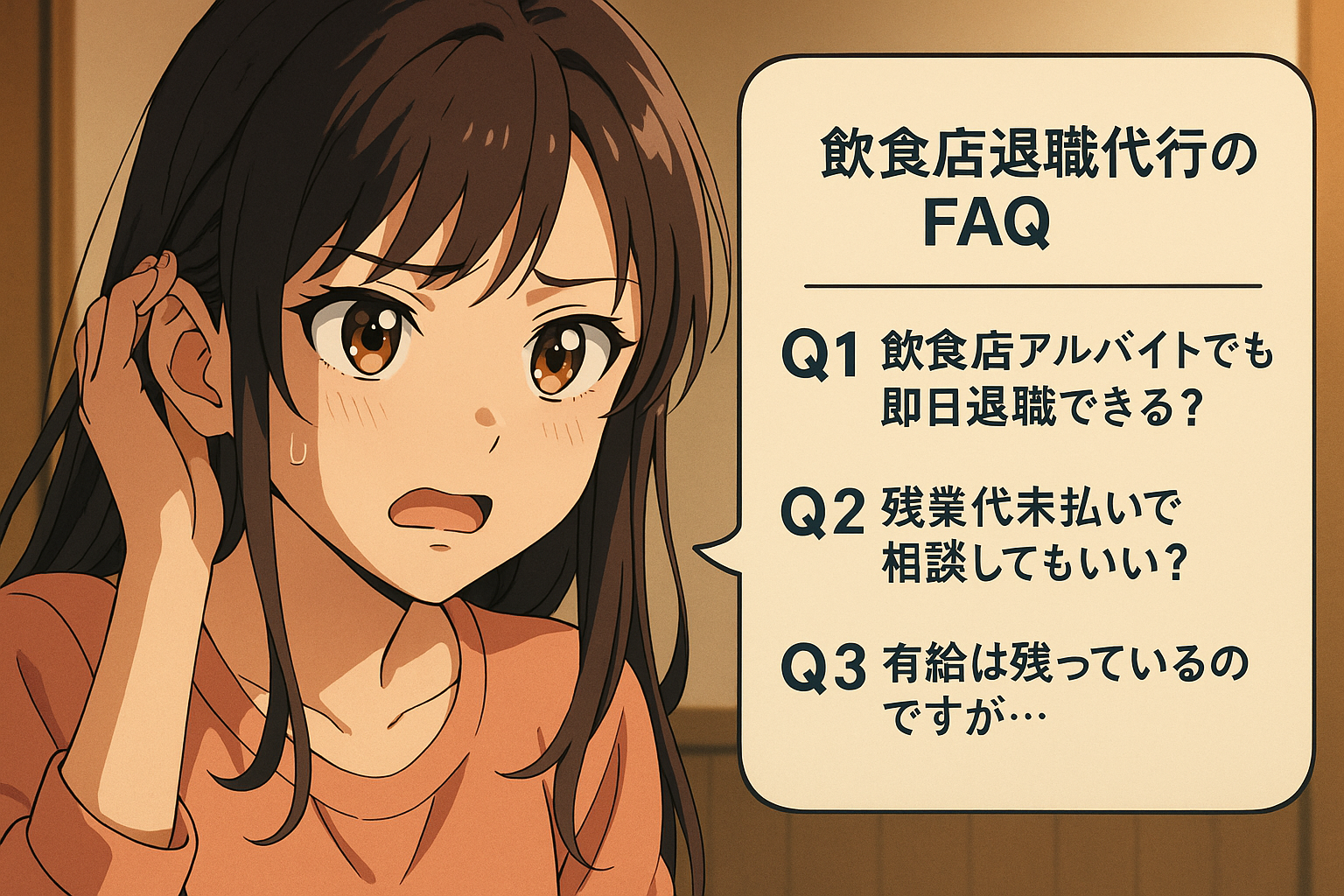 飲食店退職代行 FAQ 2025