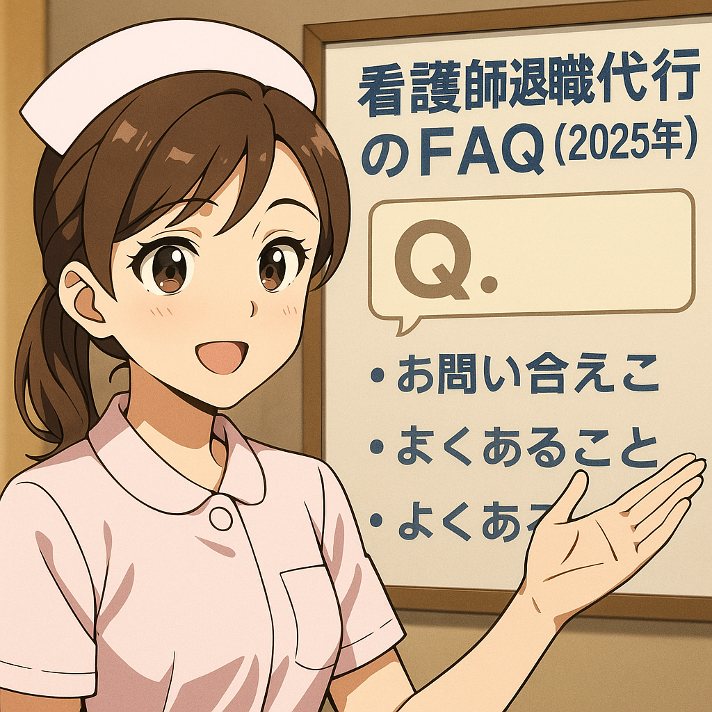 看護師退職代行 よくある質問 2025